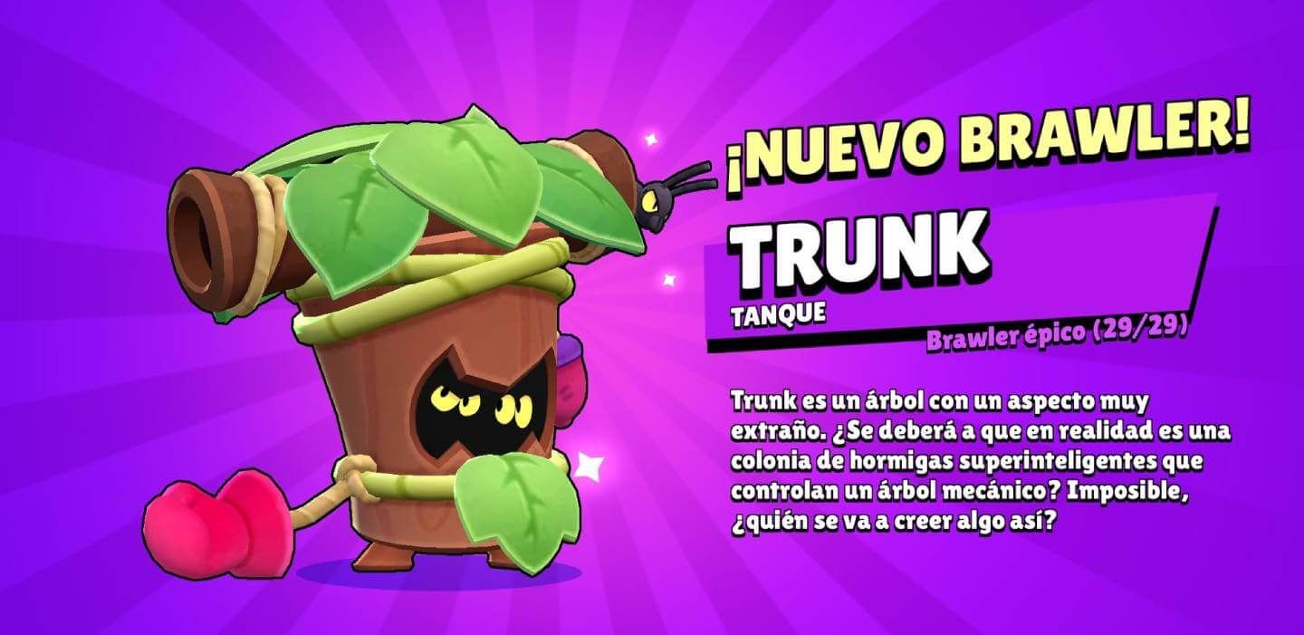 Trunk, el nuevo brawler de Brawl Stars