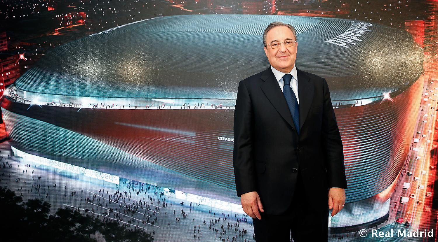 Florentino Pérez, en la presentación del nuevo Bernabéu.