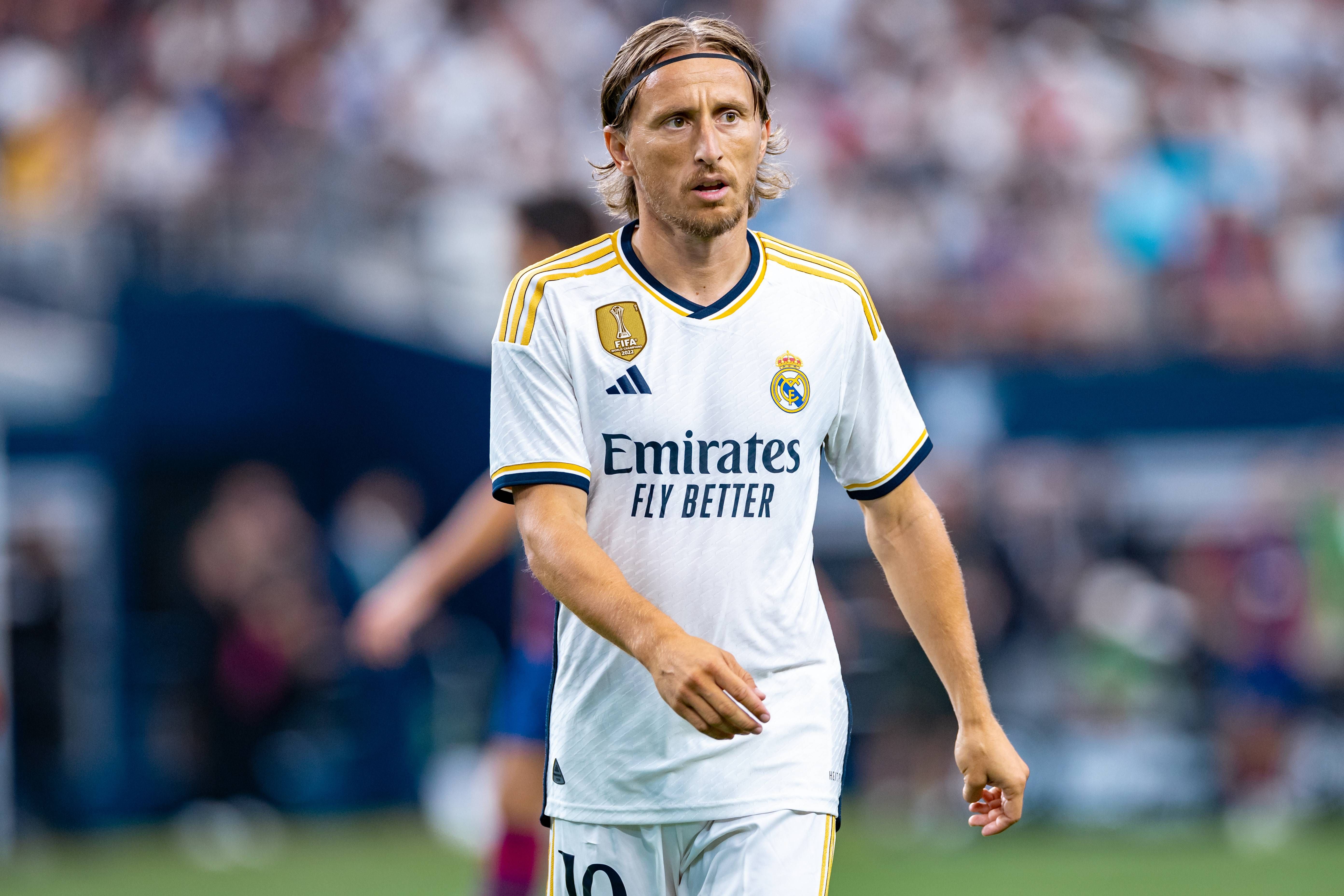 Luka Modric, en un partido del Real Madrid.