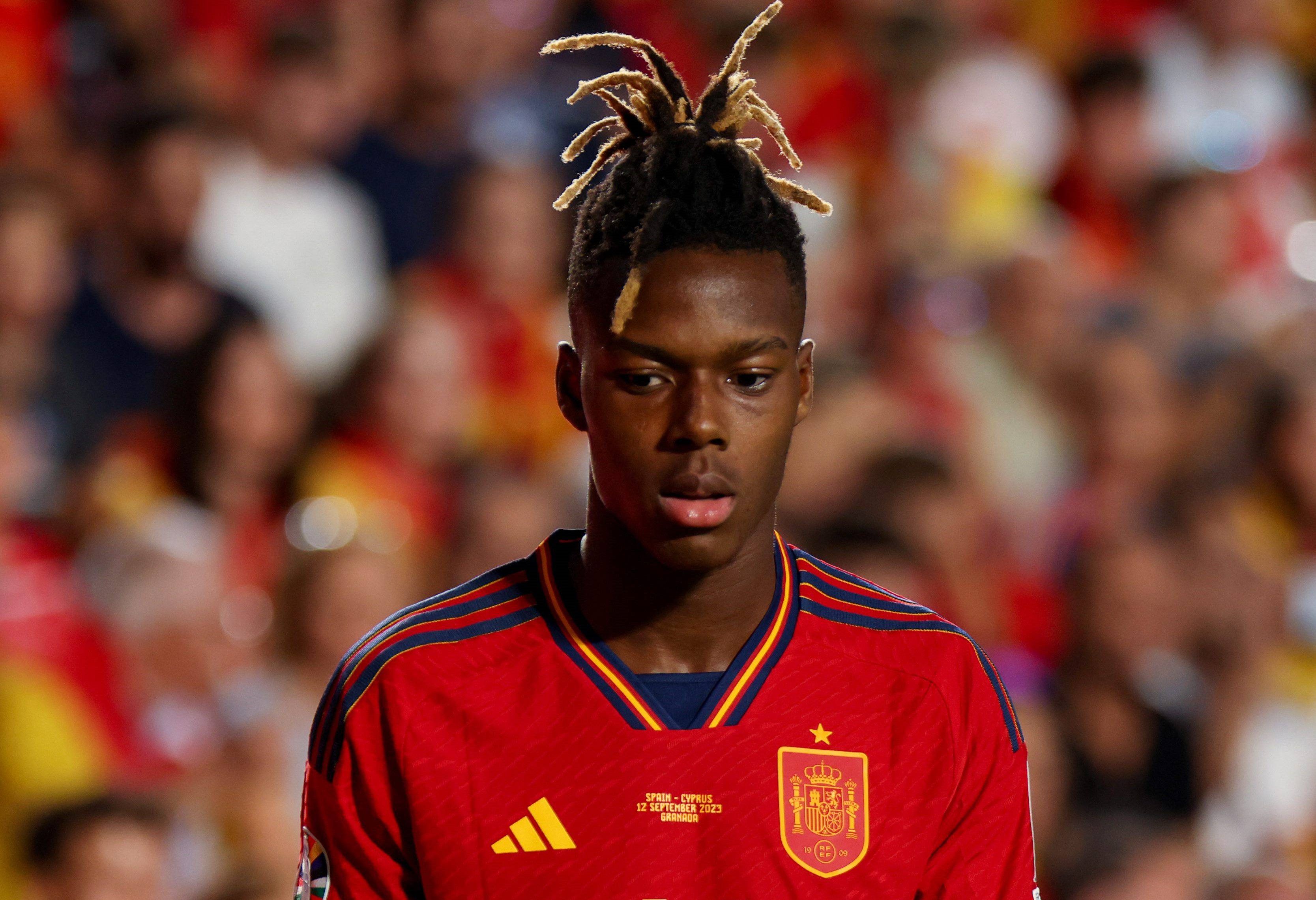 Nico Williams, con España.