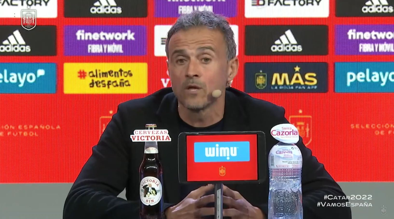 Luis Enrique se acuerda de Mikel Oyarzabal tras dar la lista definitiva del Mundial de Qatar 2022.