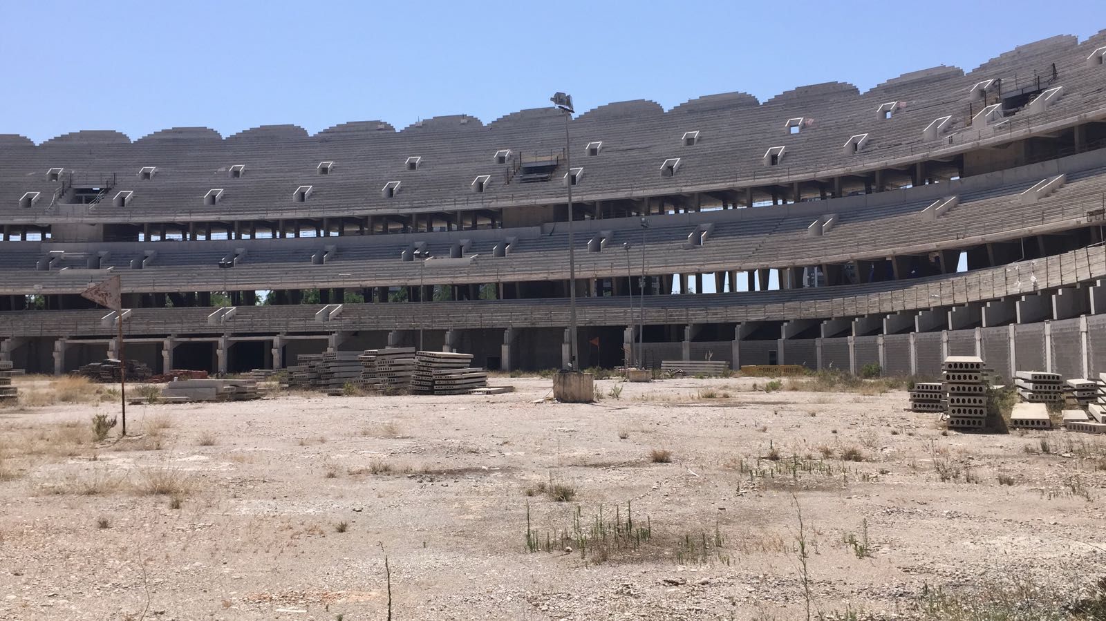 Así se encuentra el Nuevo Estadio en la actualidad.