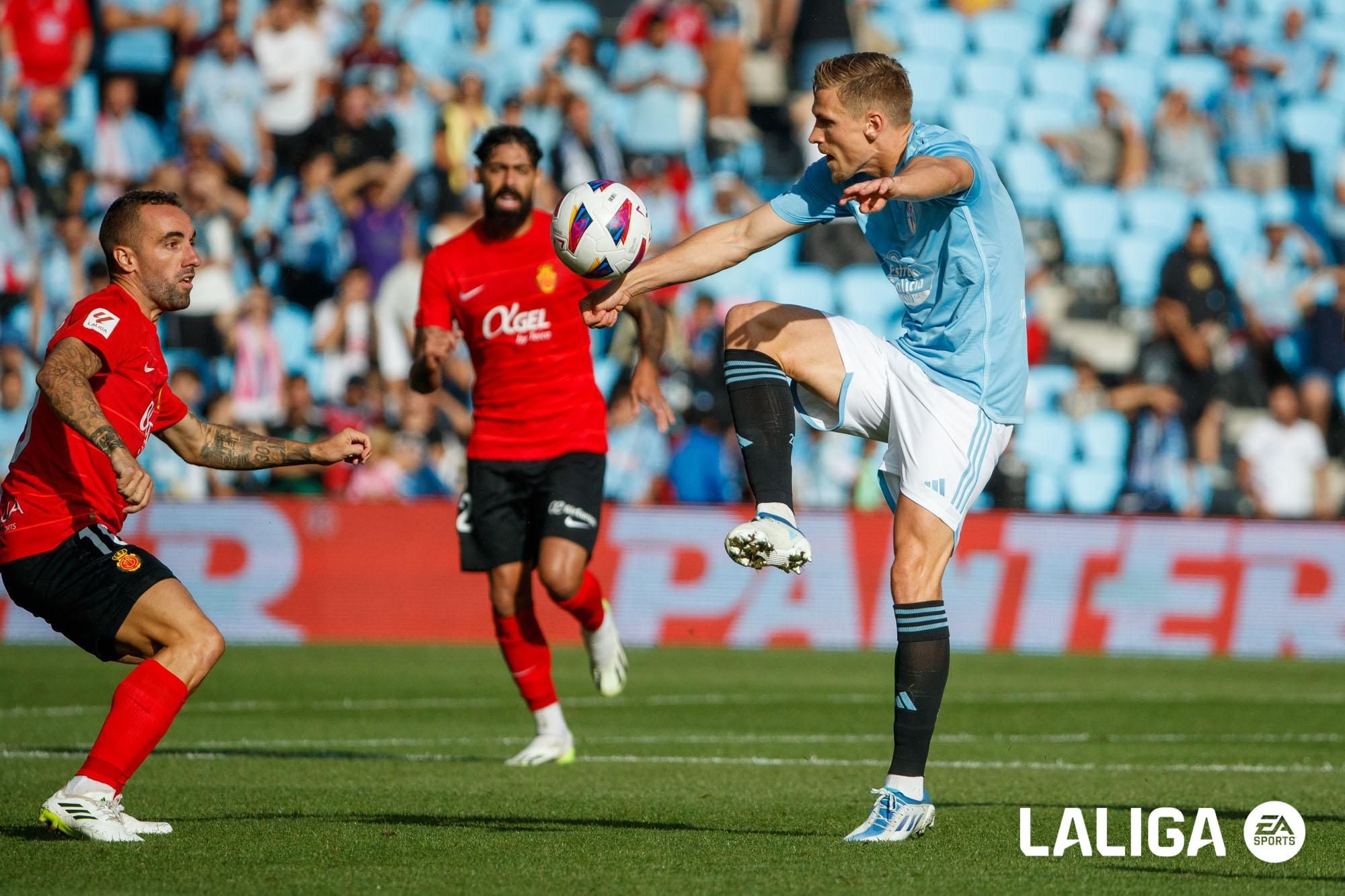 Carl Starfelt, en el Celta - Mallorca (Foto: LALIGA).