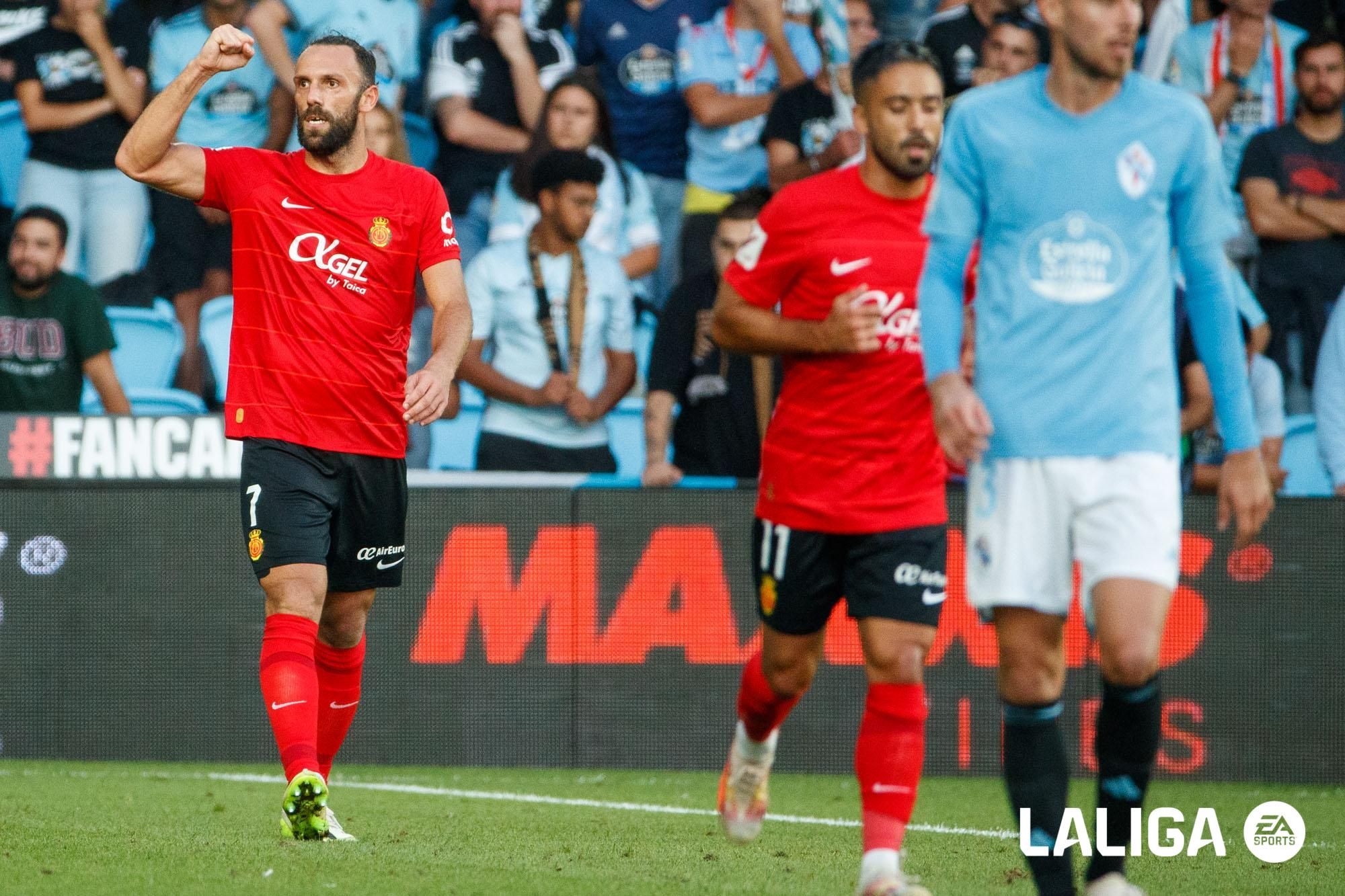 Gol de Vedat Muriqi en el Celta - Mallorca (Foto: LALIGA).