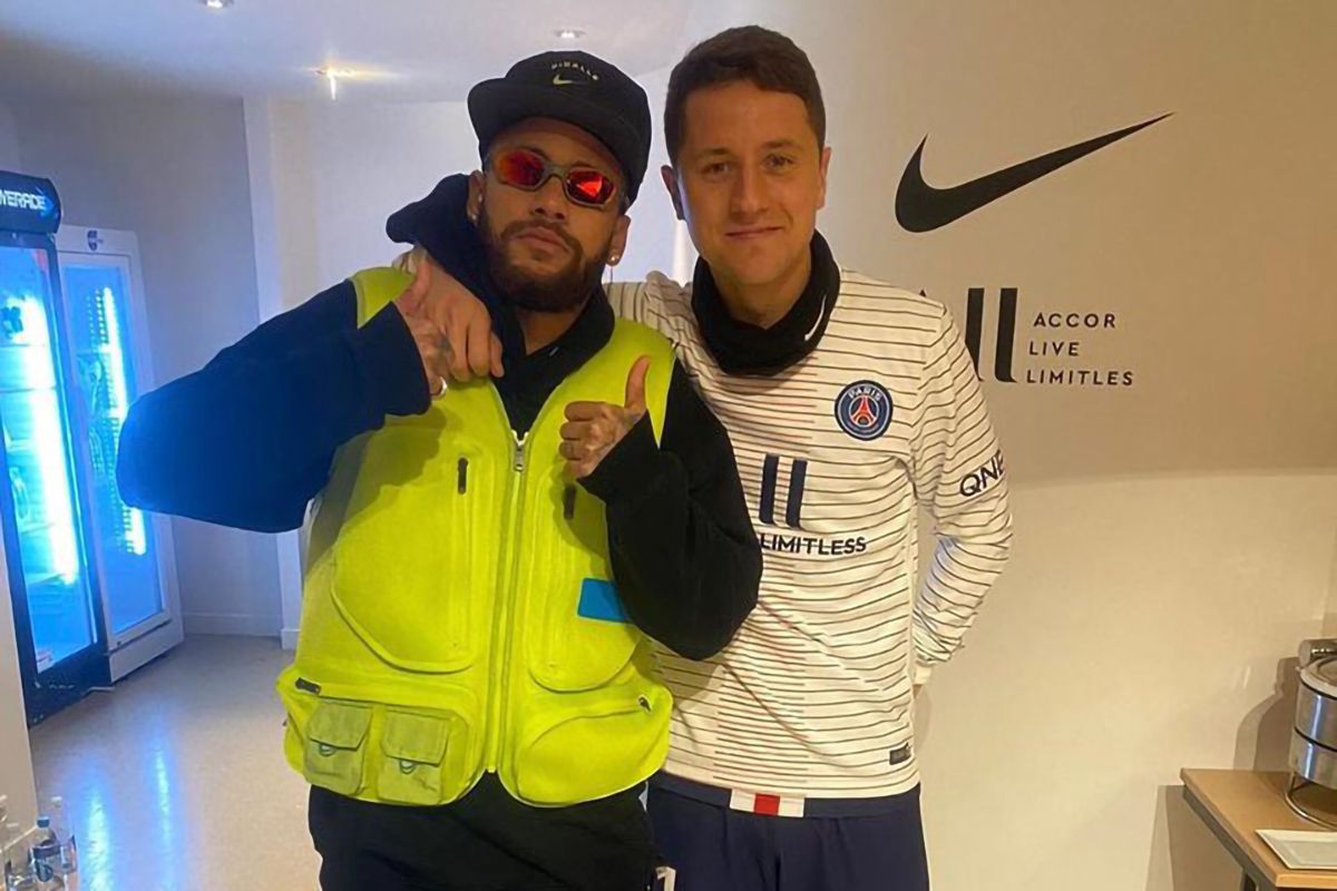  Ander Herrera y Neymar.