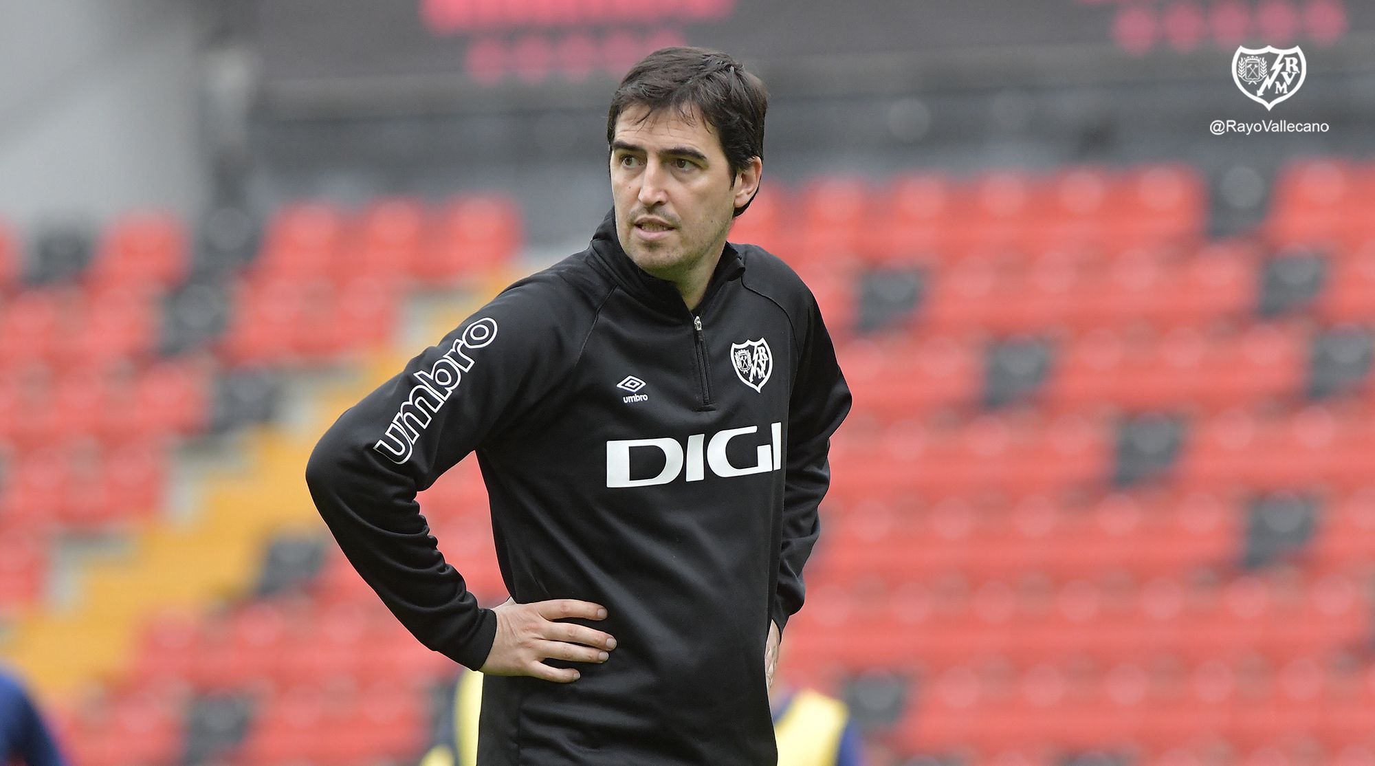  Andoni Iraola, en una sesión del Rayo Vallecano.