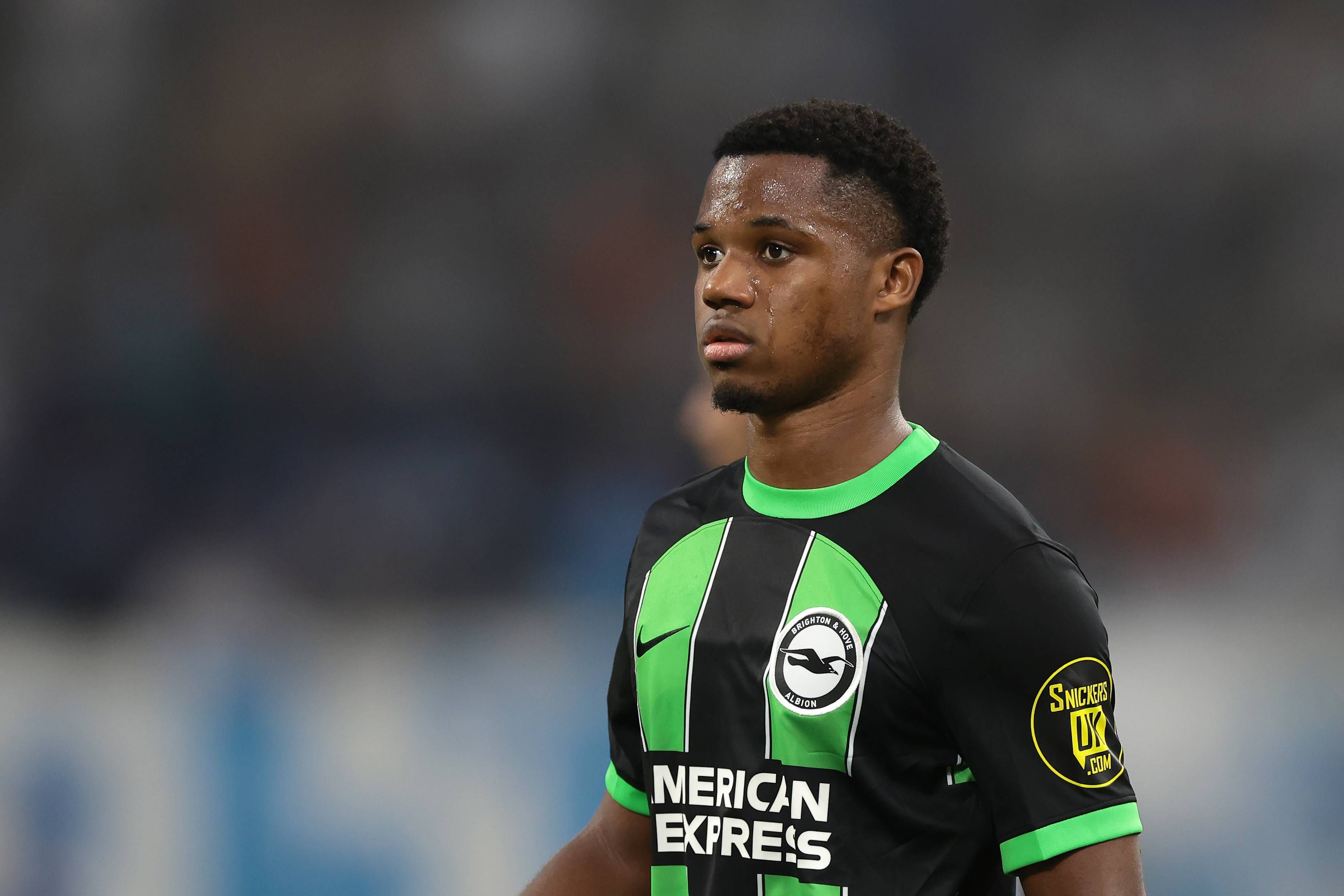  Ansu Fati en su último partido con el Brighton.