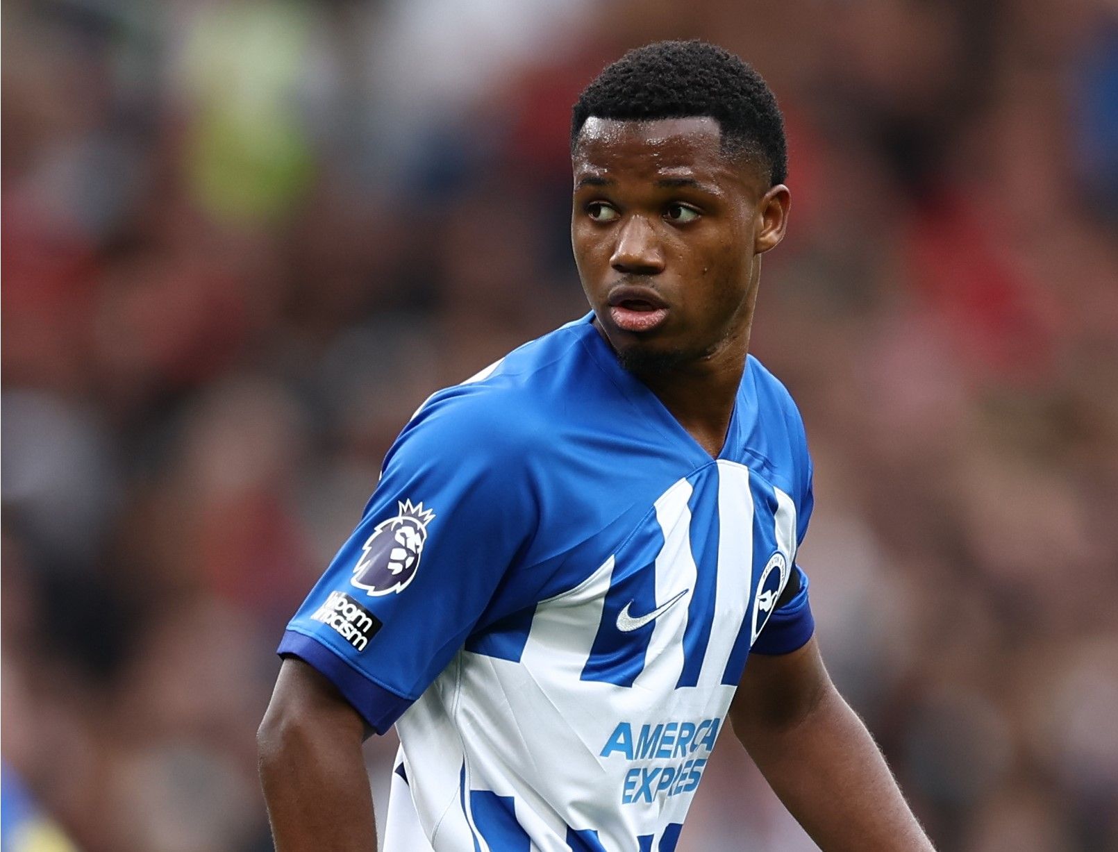  Ansu Fati, en un partido con el Brighton.