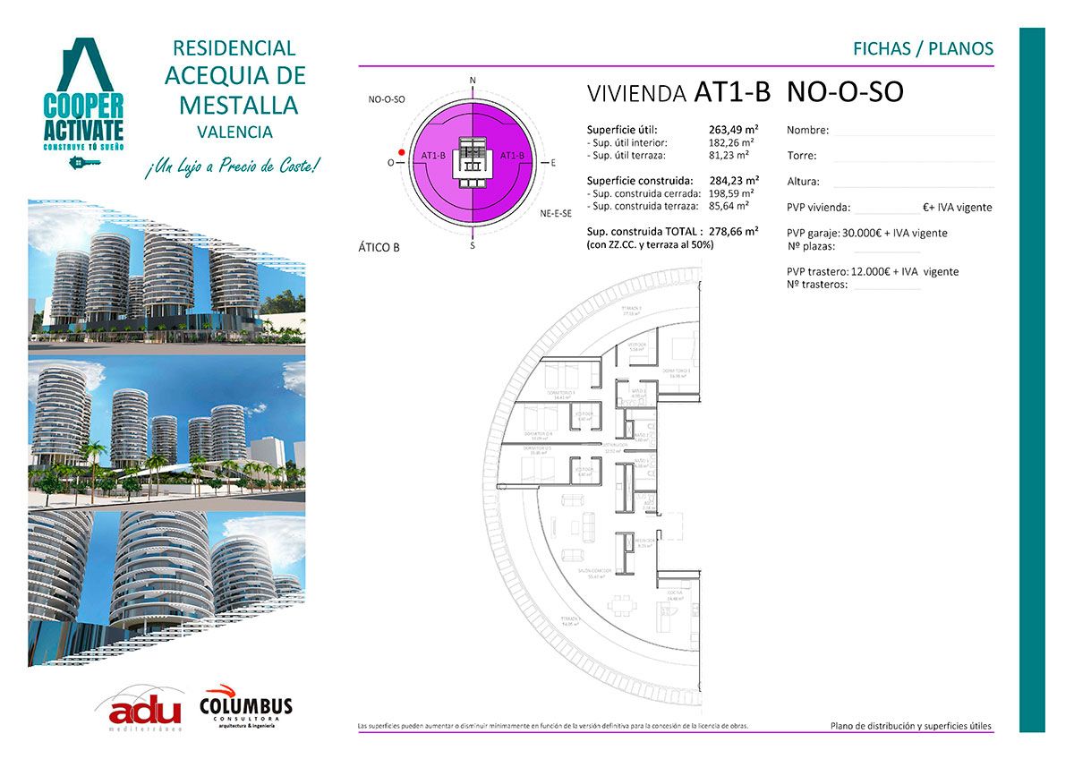  Así es el piso más caro de los que se construirá en Mestalla