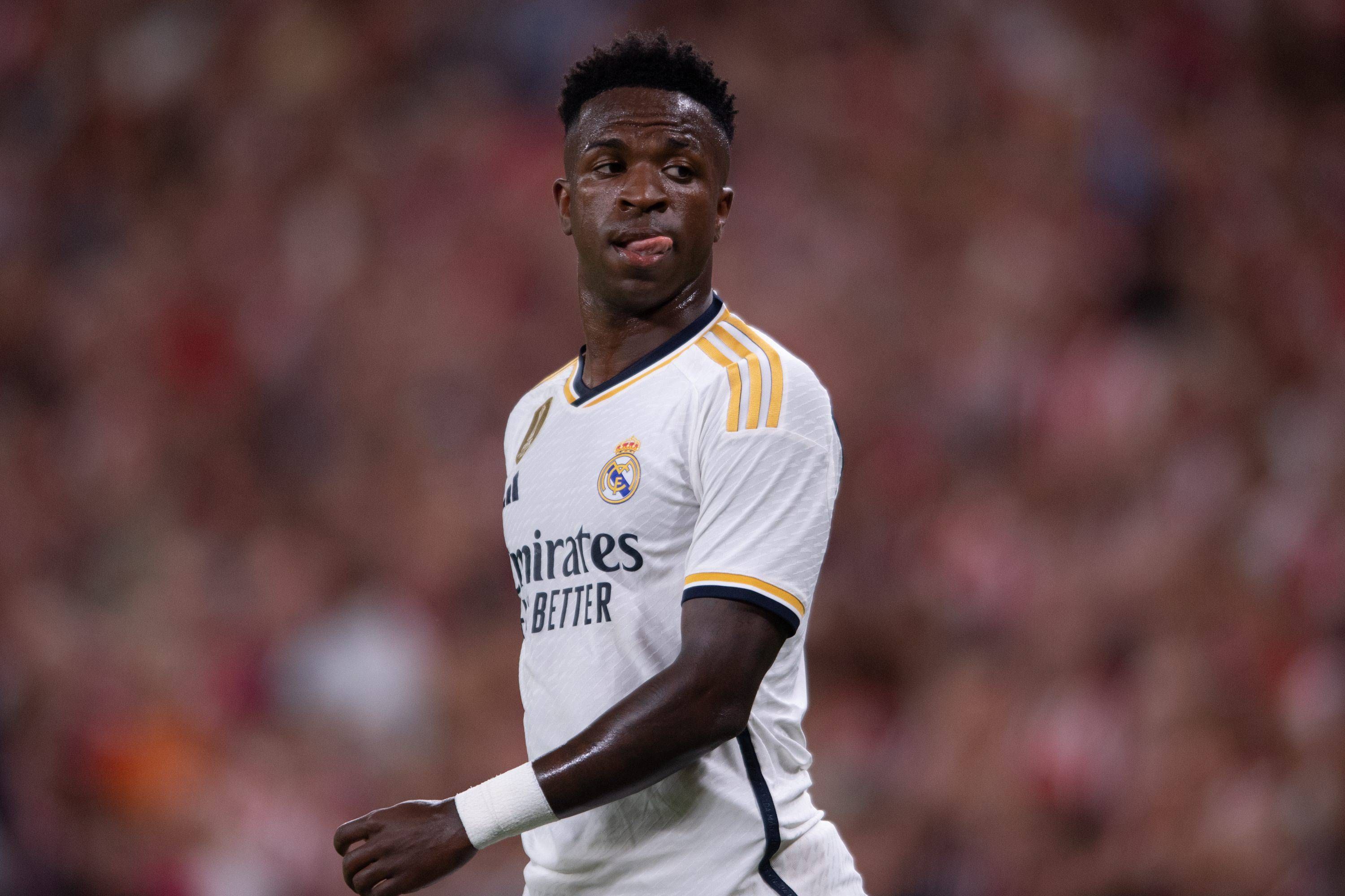 Vinicius Jr., en el Athletic-Real Madrid.