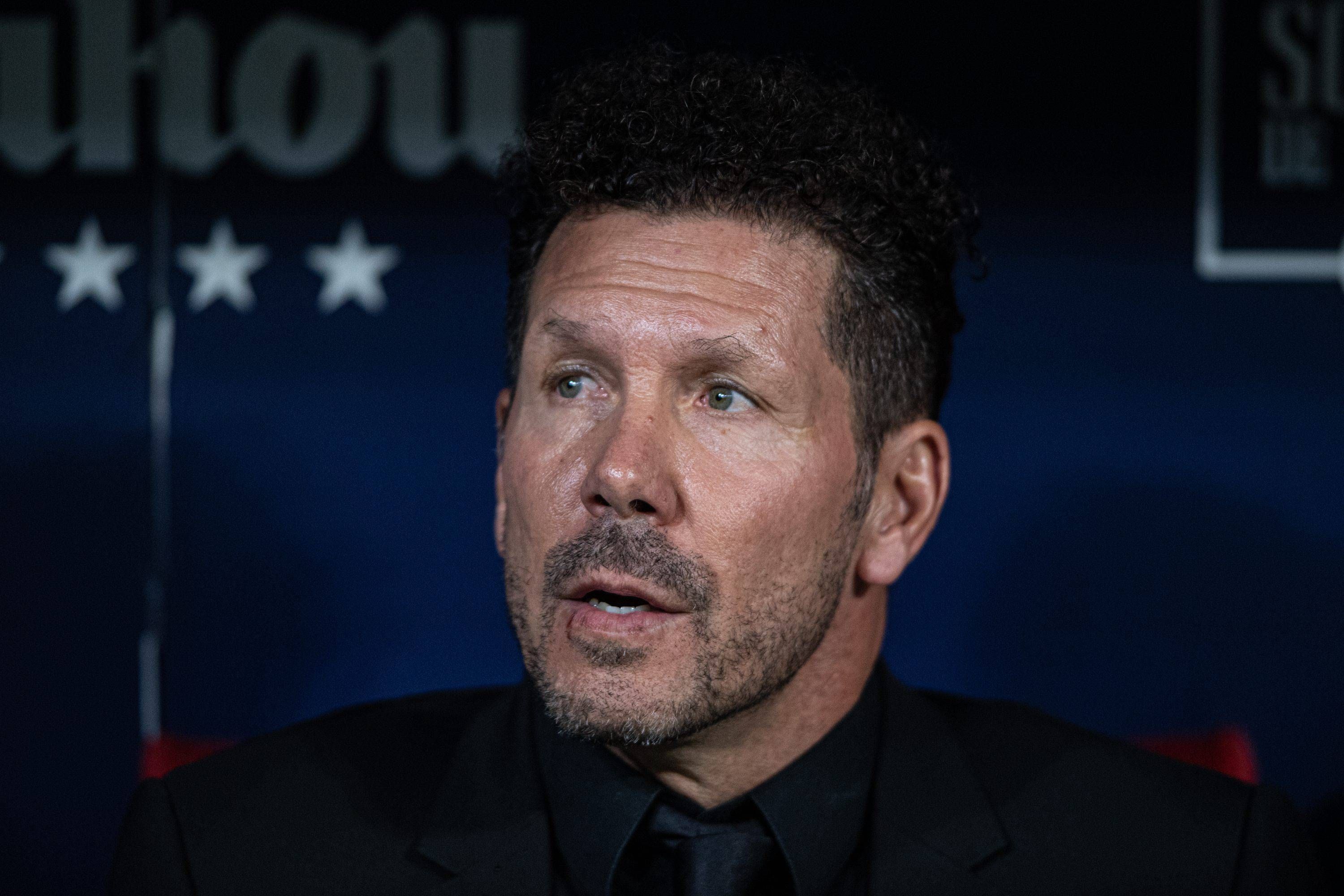 Diego Pablo Simeone, antes del Atlético-Real Madrid.