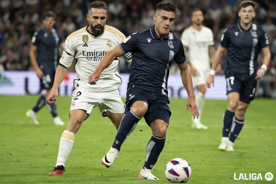 Barrenetxea, durante el Real Madrid-Real Sociedad (Foto: LaLiga).
