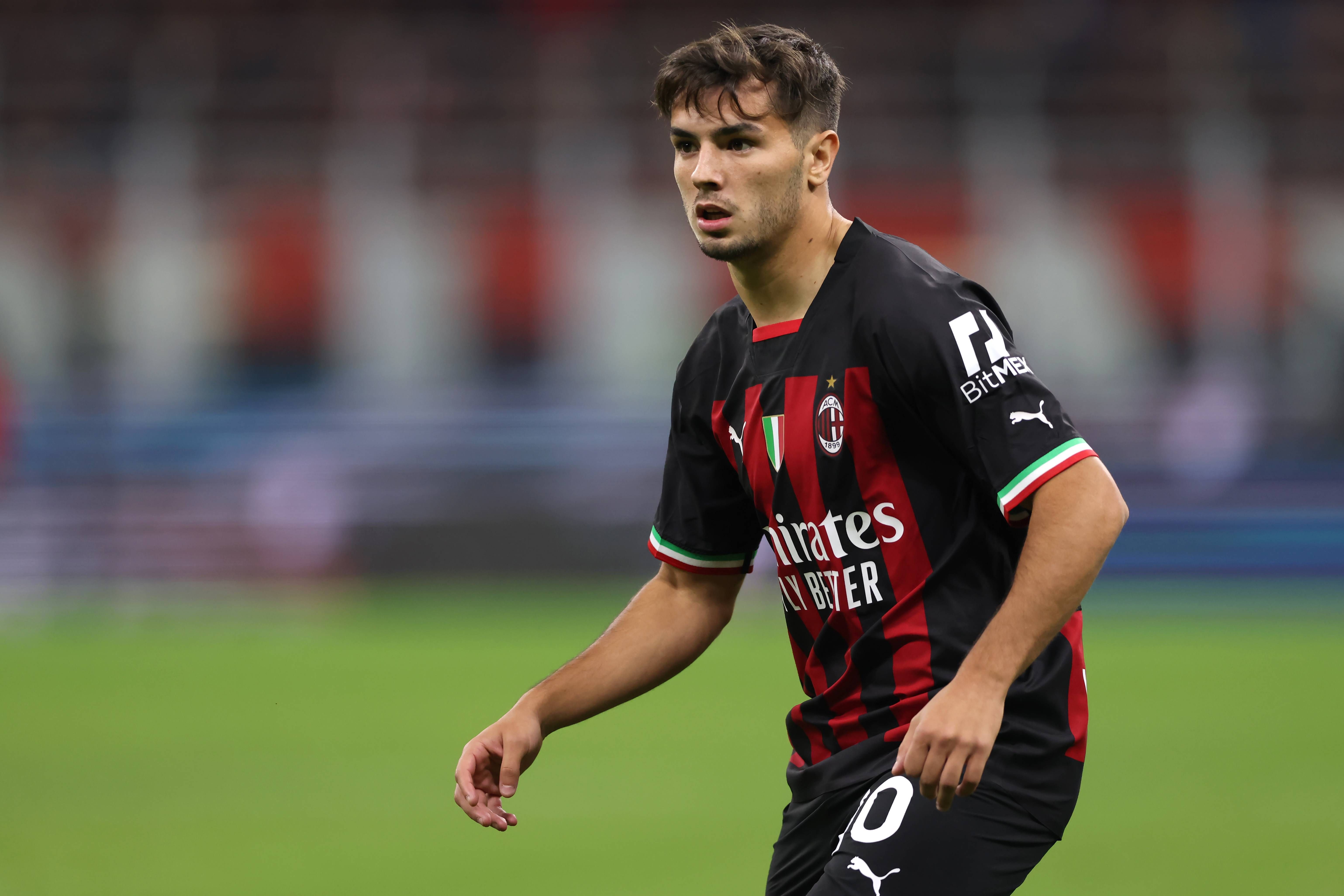 Brahim Díaz, con el Milan.