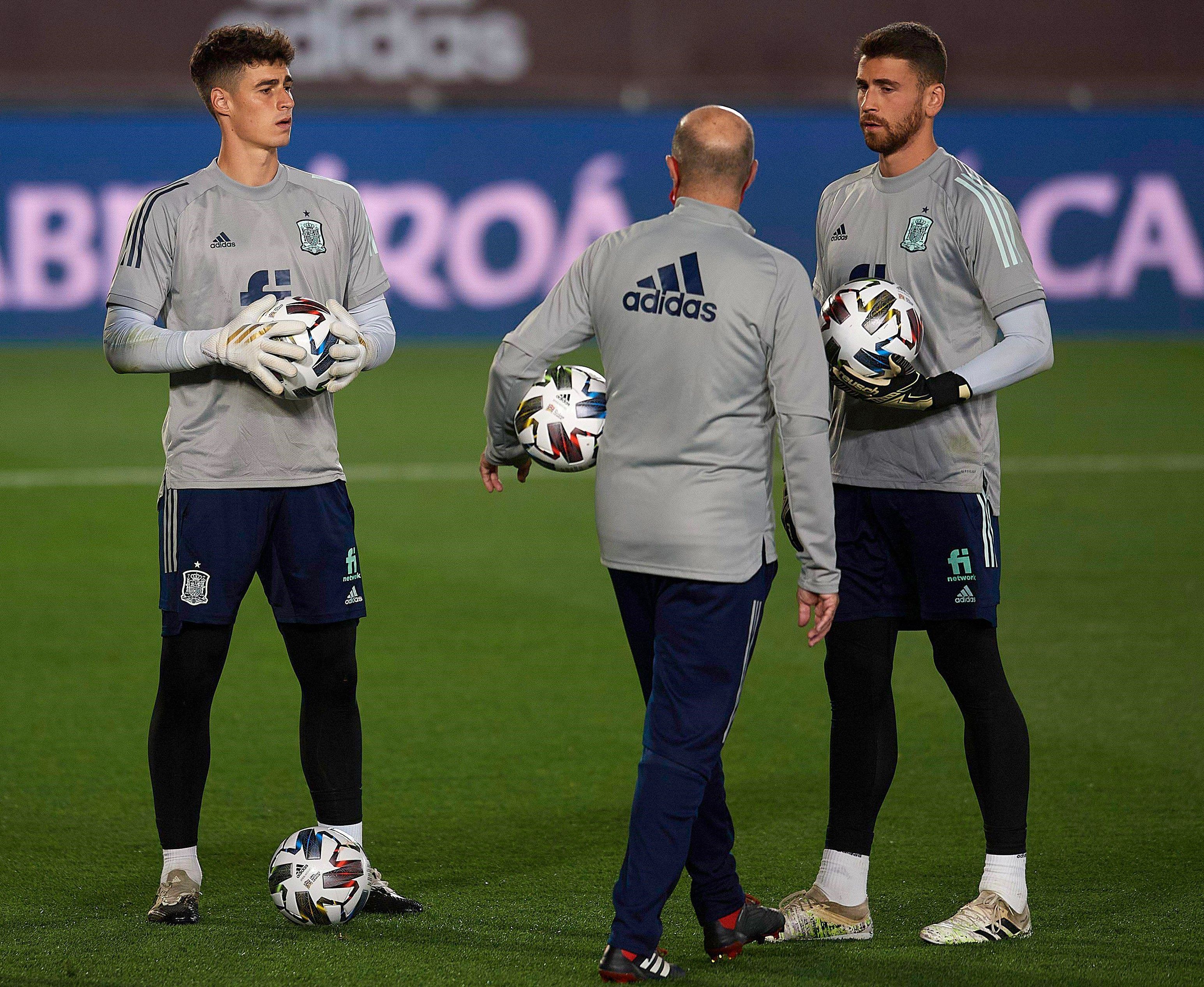 Kepa Arrizabalaga y Unai Simón, con España.