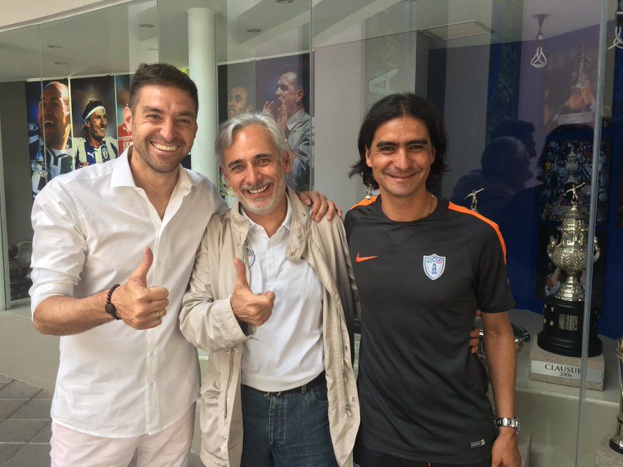 Diego Alonso y Jesús Martínez, en su etapa en Pachuca.