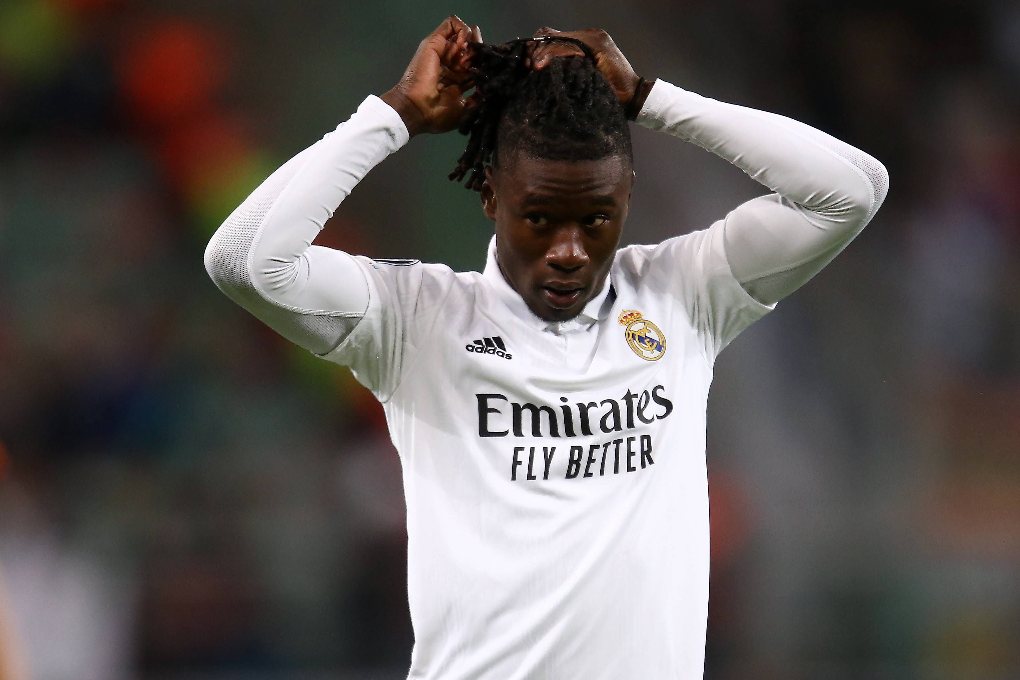 Eduardo Camavinga, en un partido con el Real Madrid.