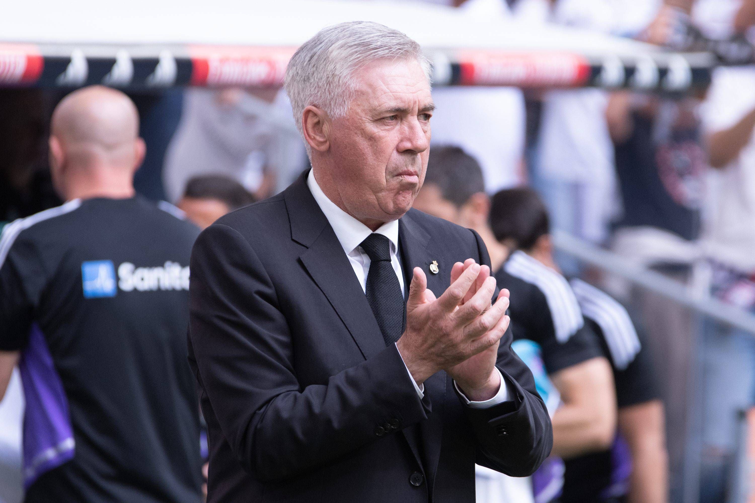  Carlo Ancelotti, antes del Real Madrid-Athletic.