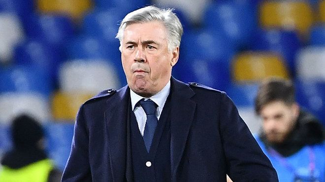 Carlo Ancelotti, durante un partido del Real Madrid.