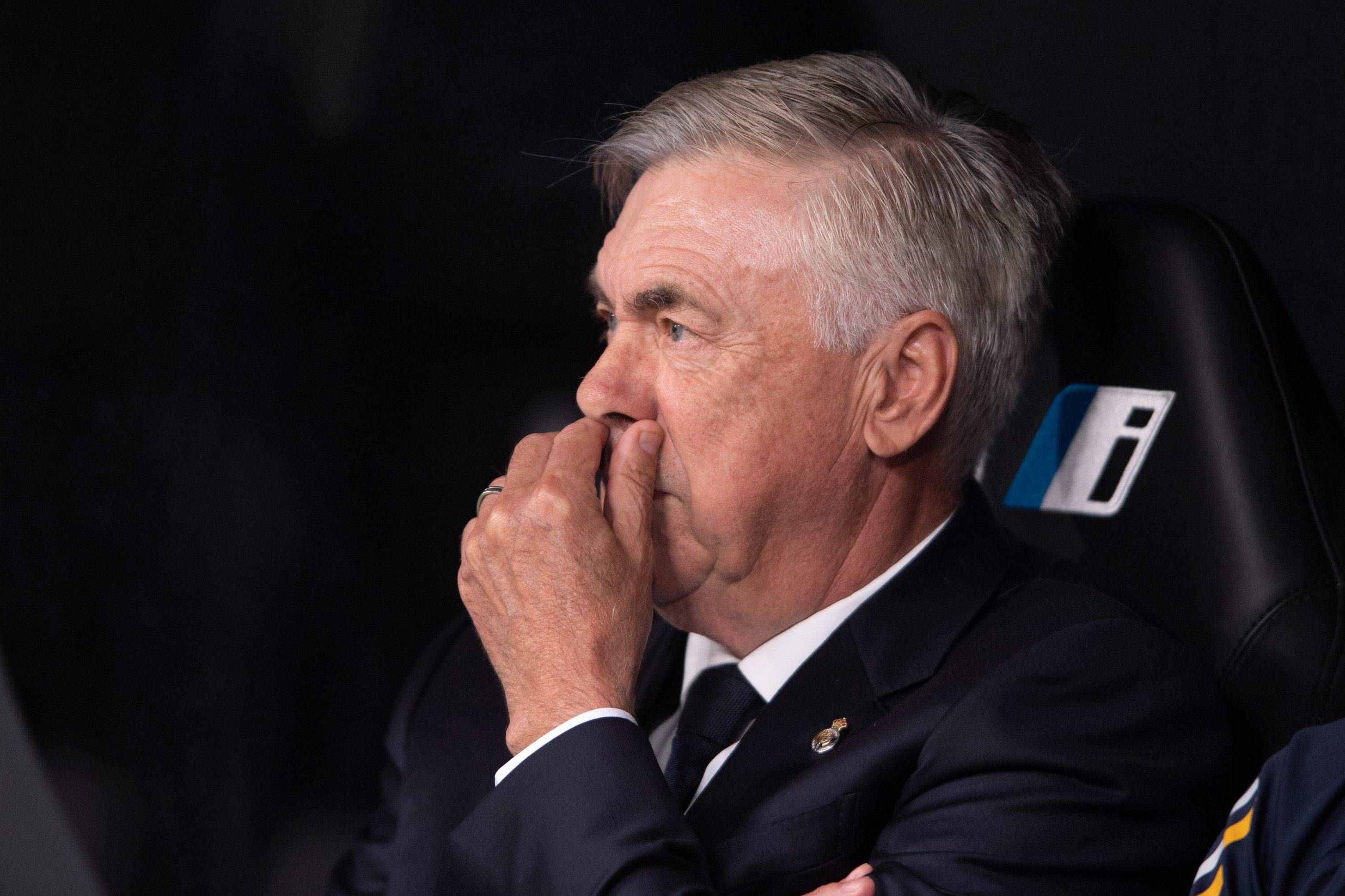  Carlo Ancelotti, en el Real Madrid-Las Palmas (FOTO: Cordón Press).