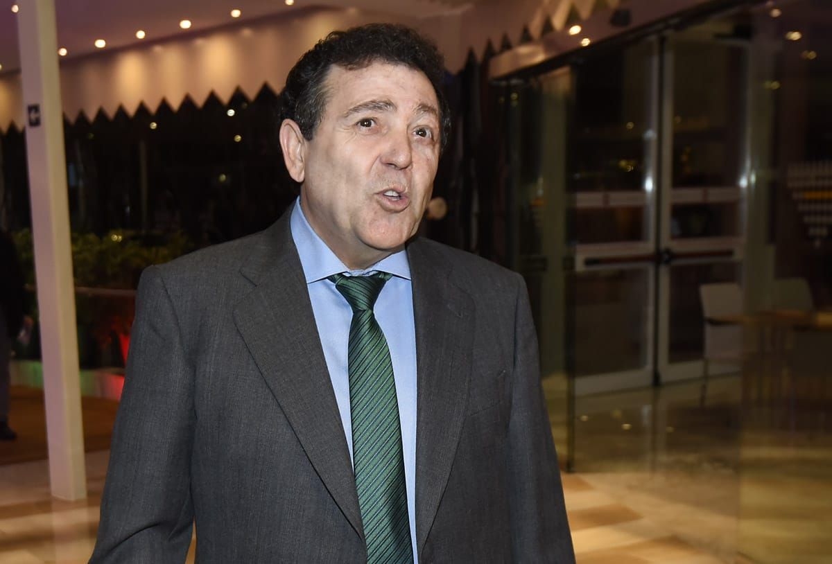 Joaquín Caro Ledesma, en una Junta de Accionistas del Betis.