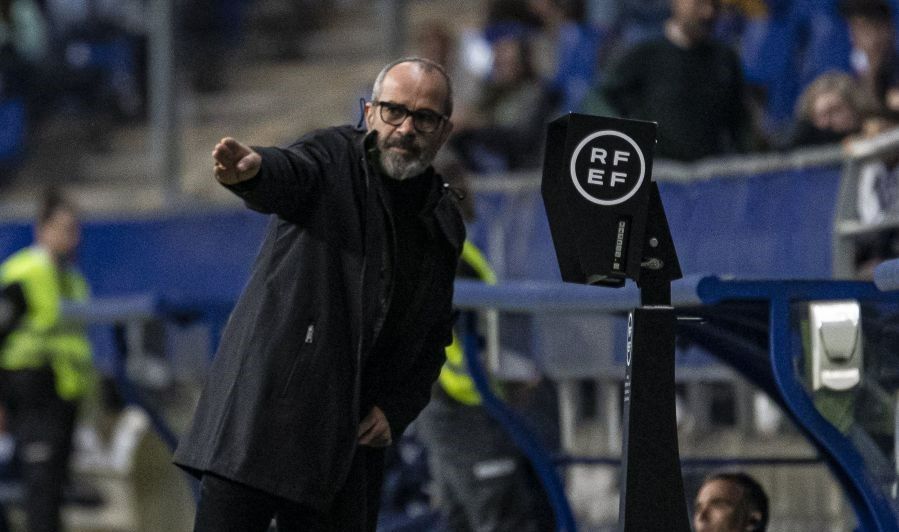  Cervera, durante el Real Oviedo-Tenerife.