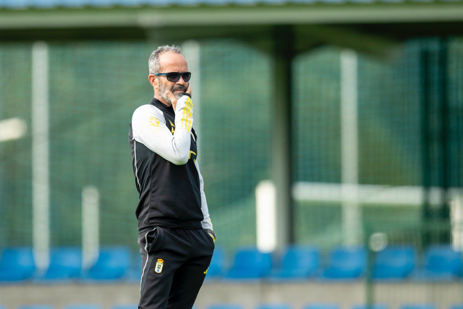  Cervera, durante un entrenamiento del Real Oviedo.