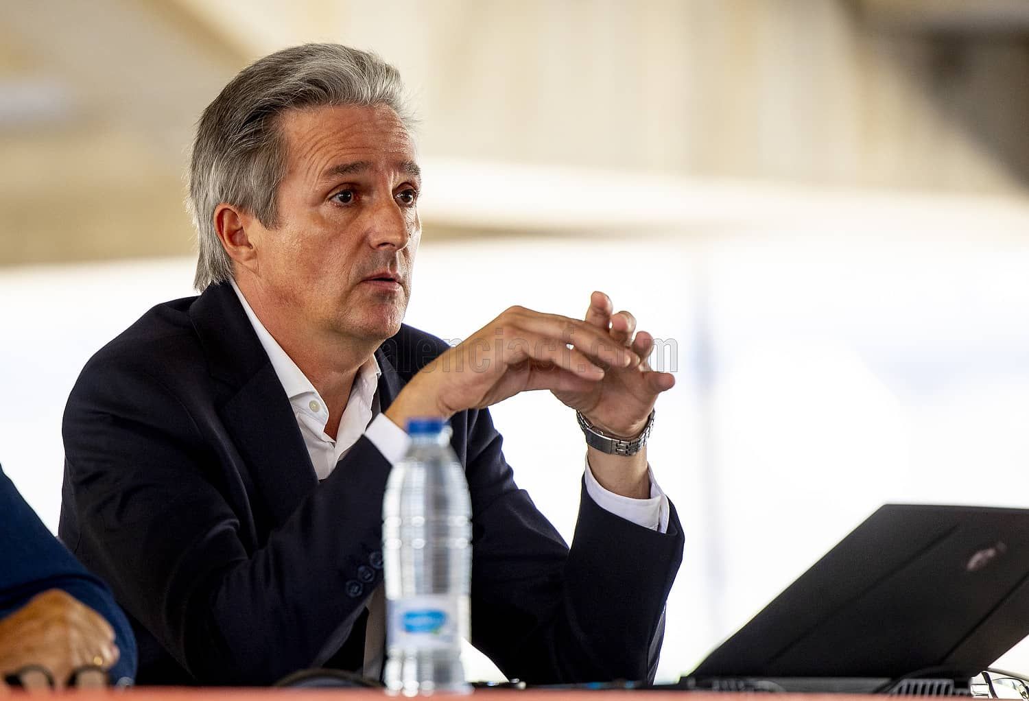  Cristhian Schneider, en la presentación del Nou Mestalla.