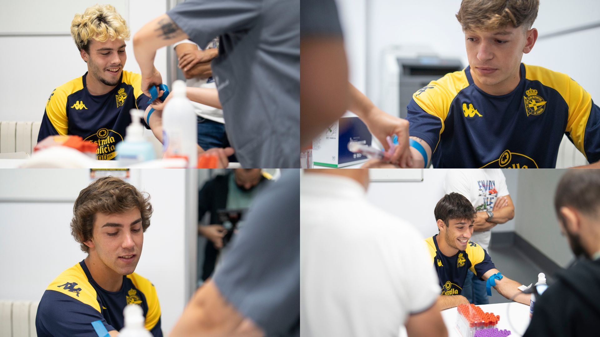  David mella, Martín Ochoa, Diego Gómez y Dani Barica arrancarán la pretemporada con el Deportivo (Fotos: RCD)