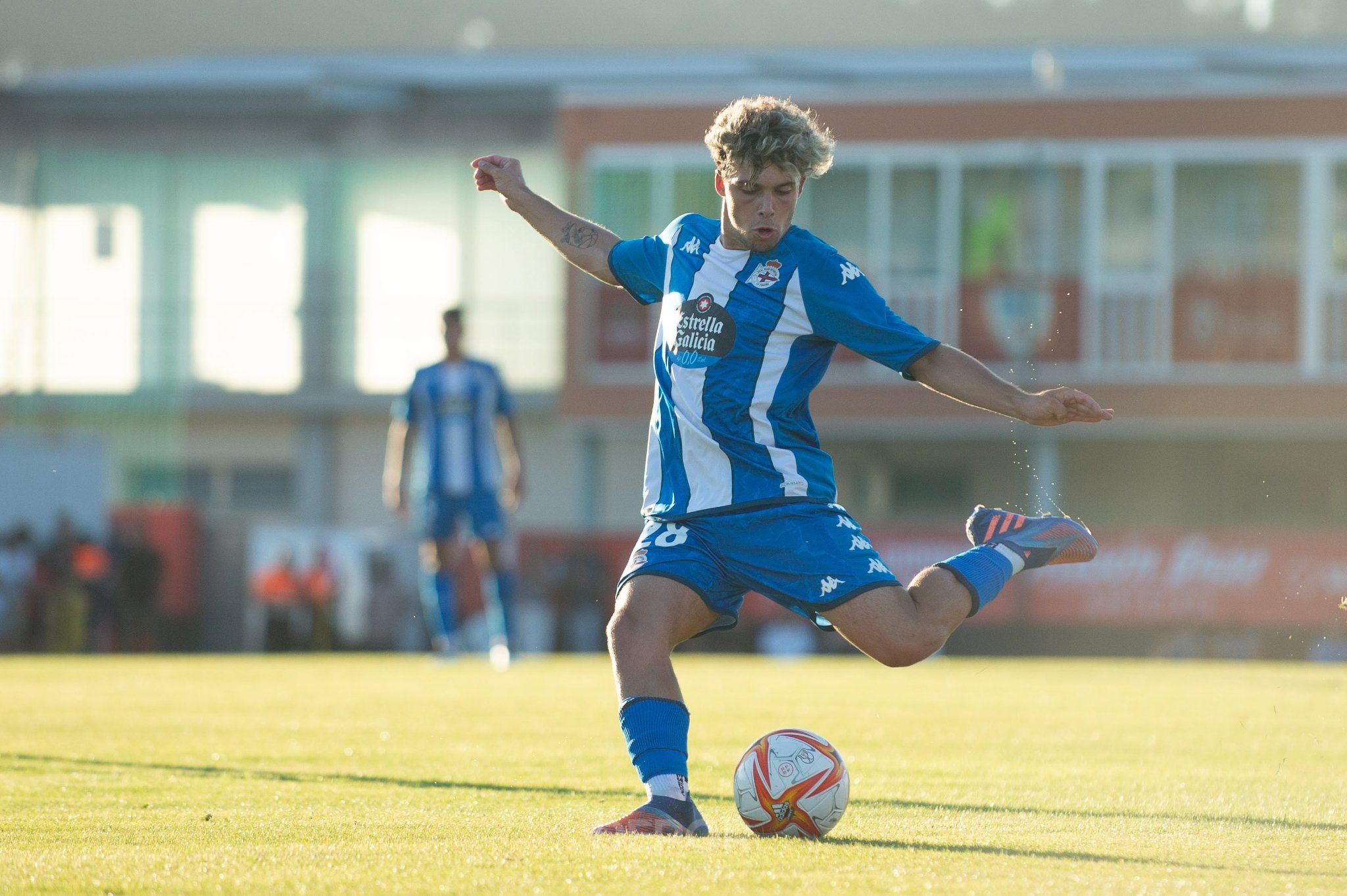  David Mella con el Deportivo en pretemporada