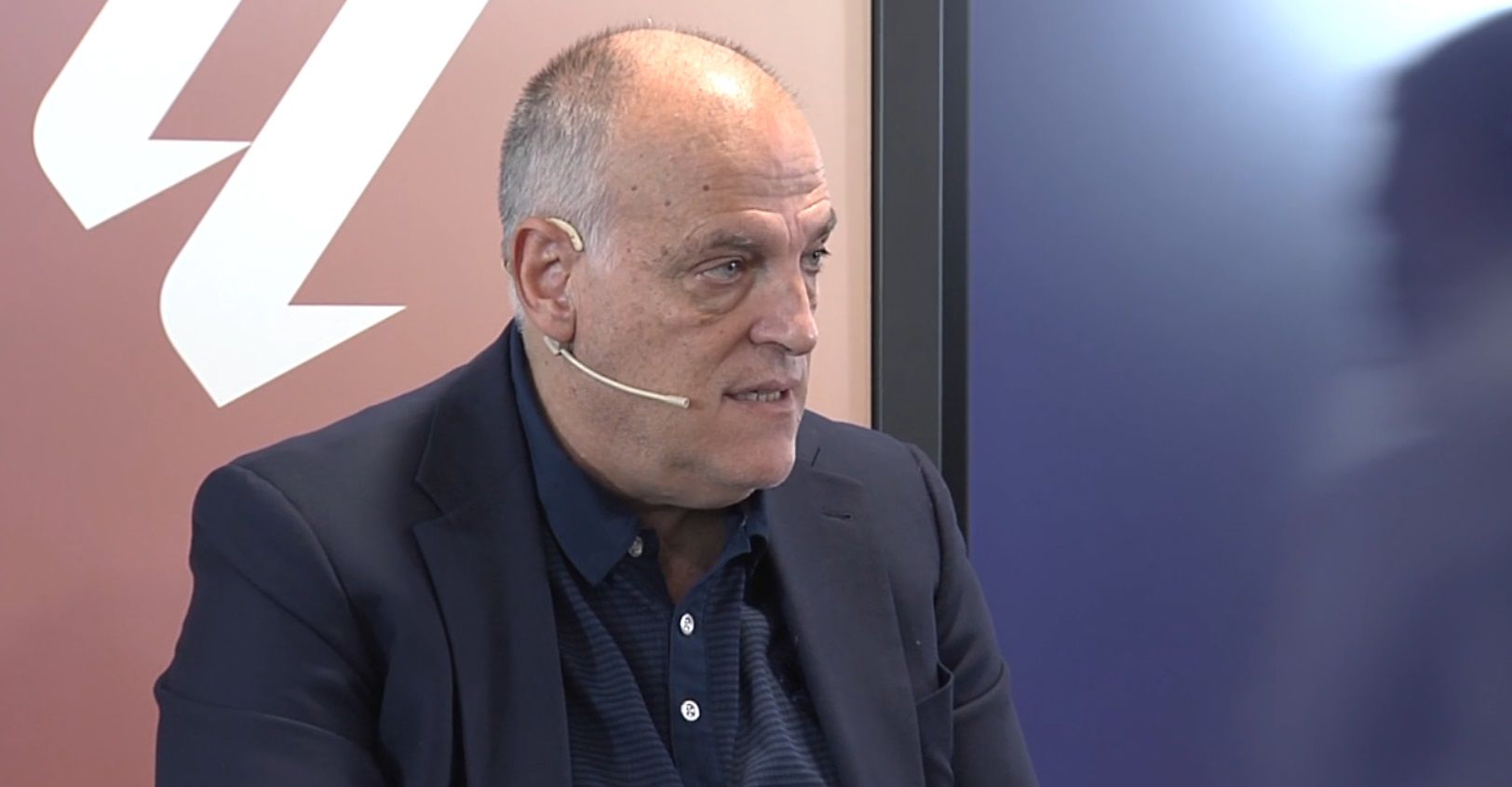 Javier Tebas, durante el acto.