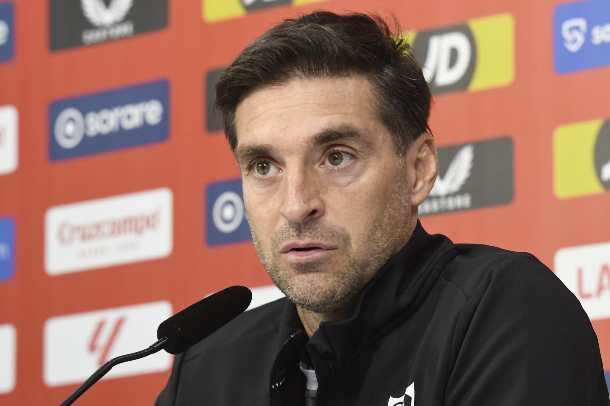  Diego Alonso, en la rueda de prensa previa al partido ante el Real Madrid.