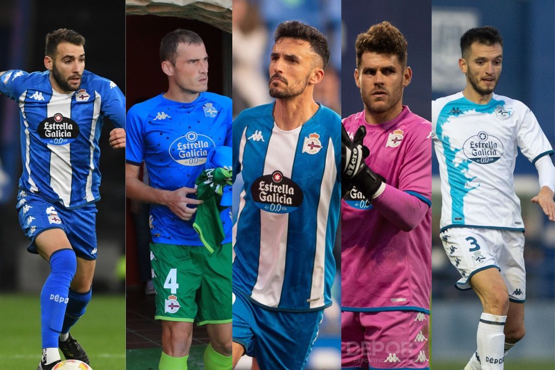  Los jugadores del Deportivo que acaban contrato (Fotos: RCD)