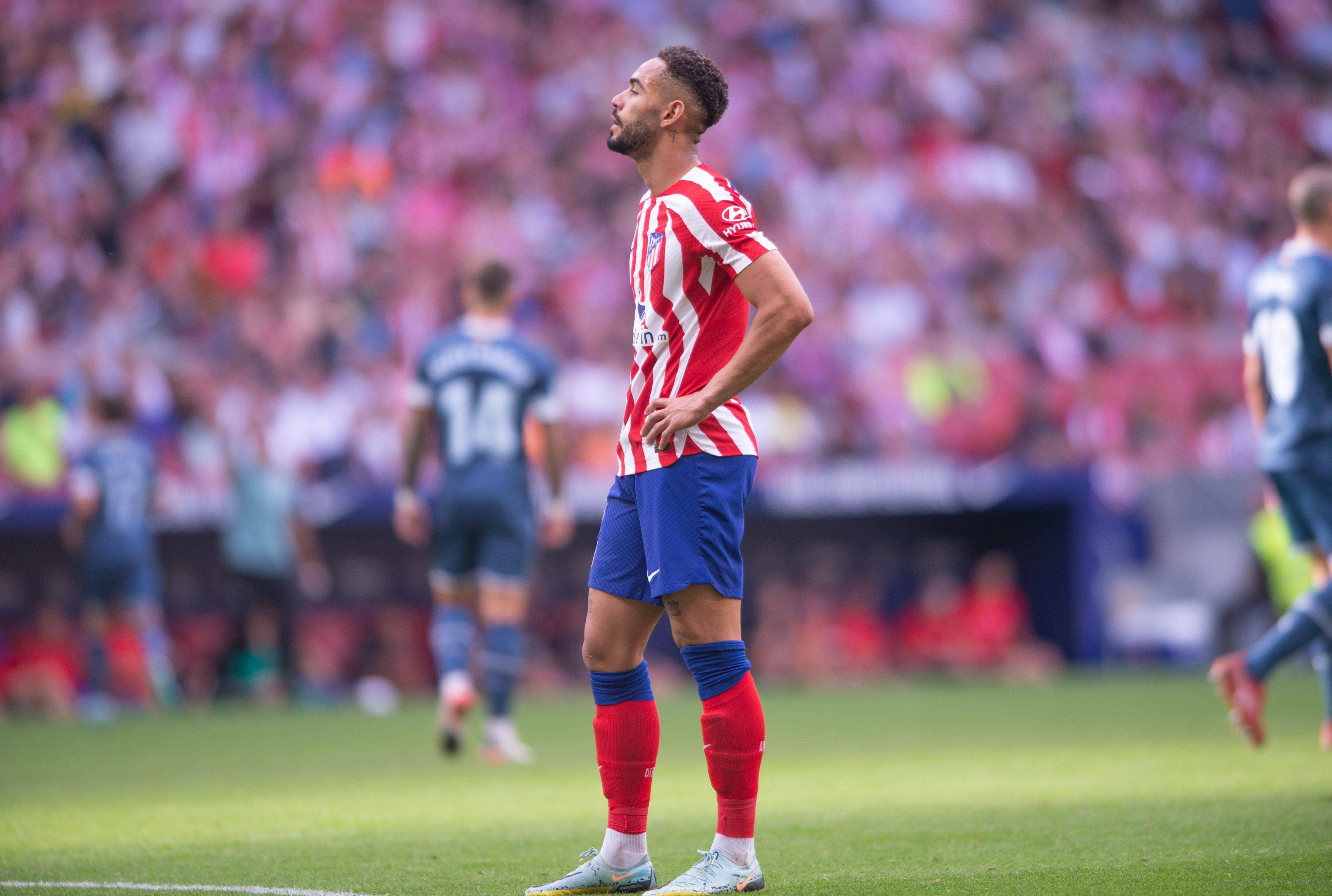 Matheus Cunha, en un partido del Atlético de Madrid.