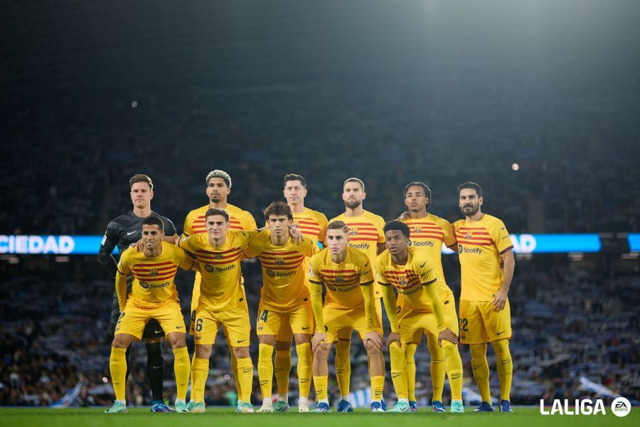 El once del Barcelona ante la Real Sociedad (Foto: LALIGA).