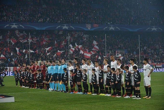  Ambiente del Sánchez-Pizjuán en un Sevilla-Liverpool de Champions.