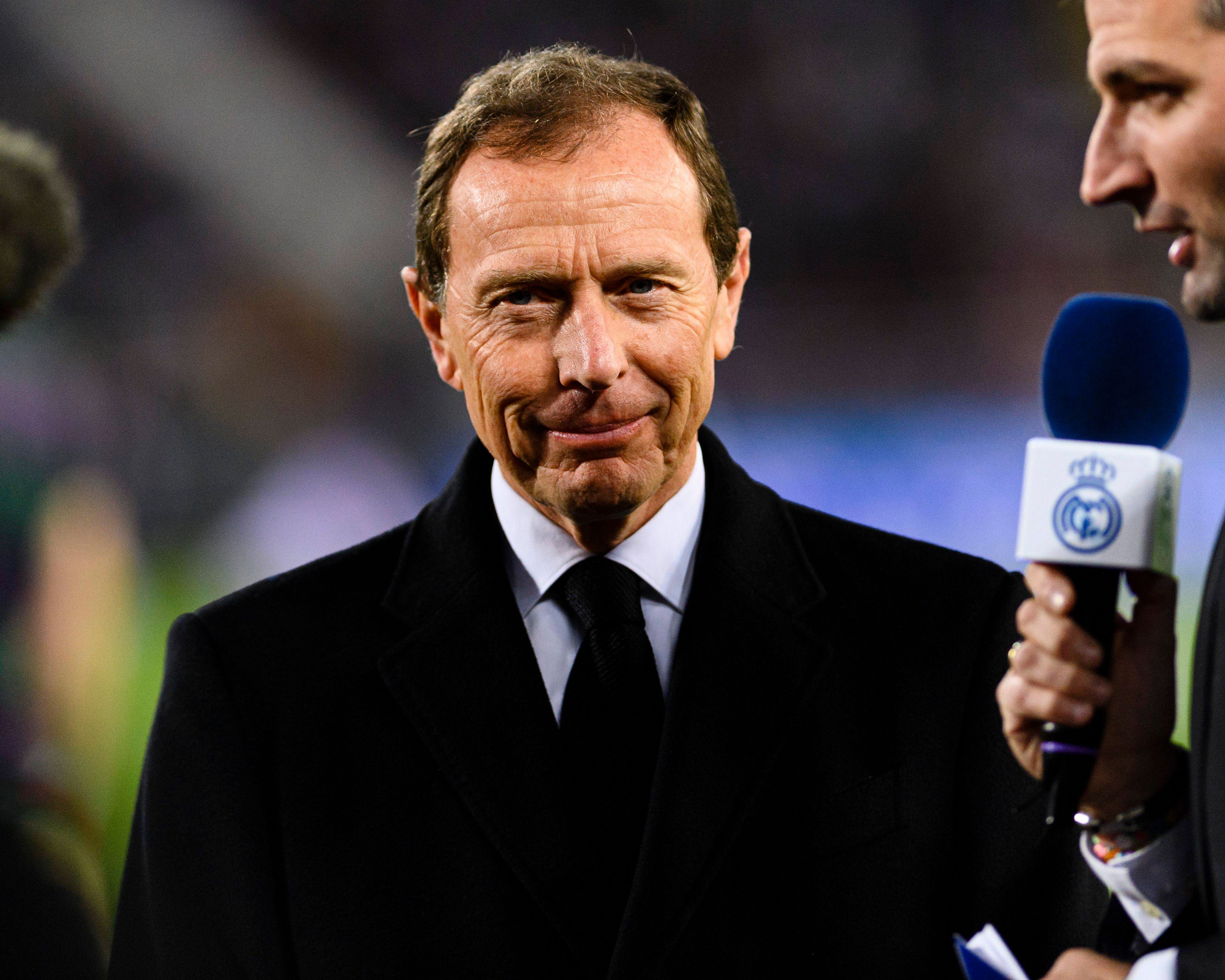 Emilio Butragueño, en un partido del Real Madrid (FOTO: Cordón Press).