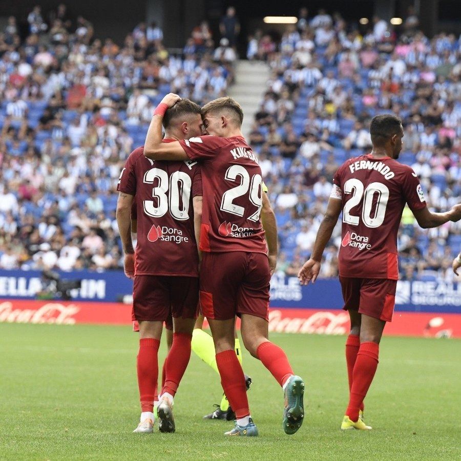  Carmona y Kike Salas, en el Espanyol-Sevilla.