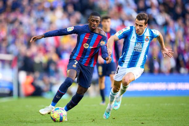 FC Barcelona vs RCD Espanyol durante el último duelo en LaLiga.