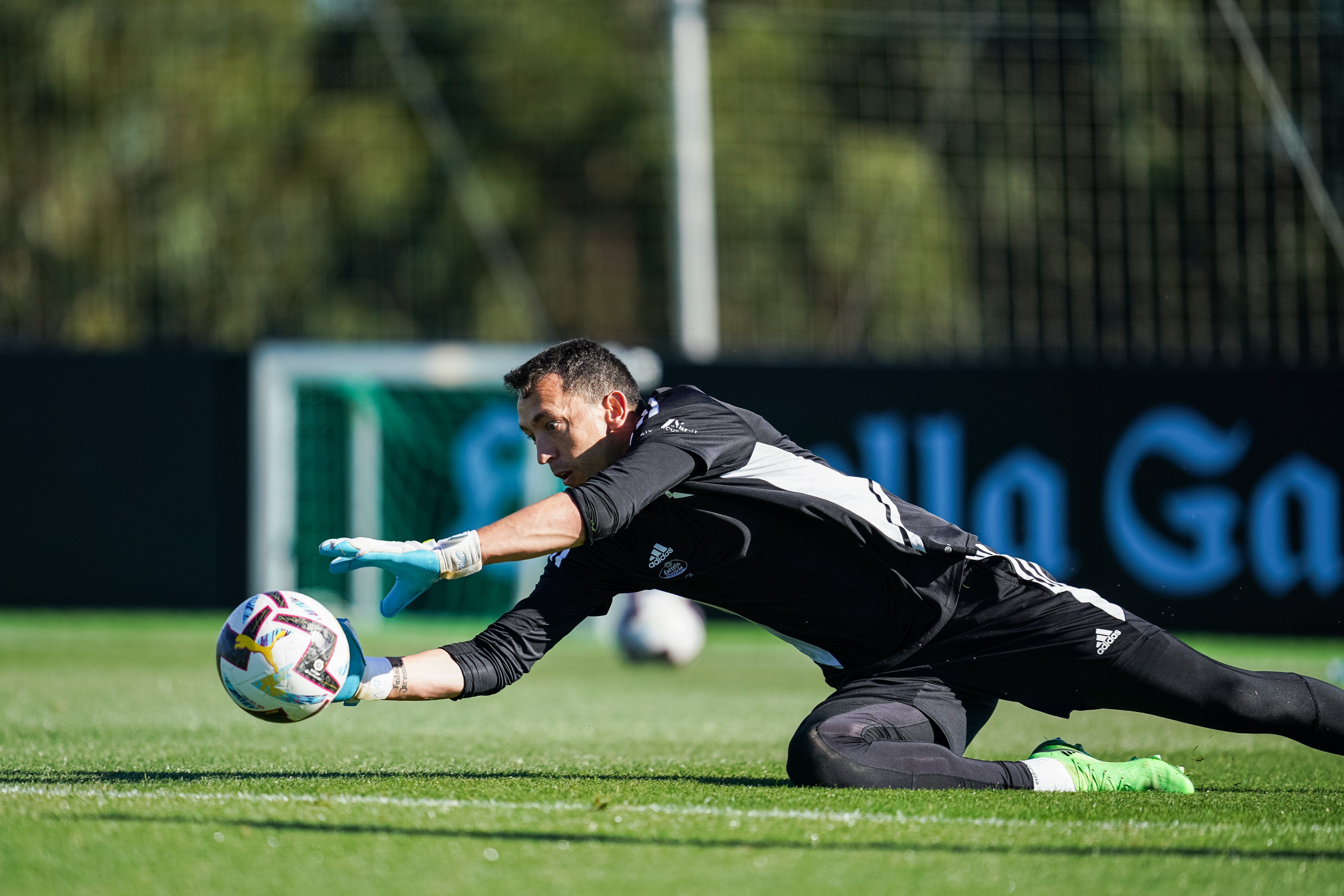  Agustín Marchesín, en un entrenamiento de pretemporada.