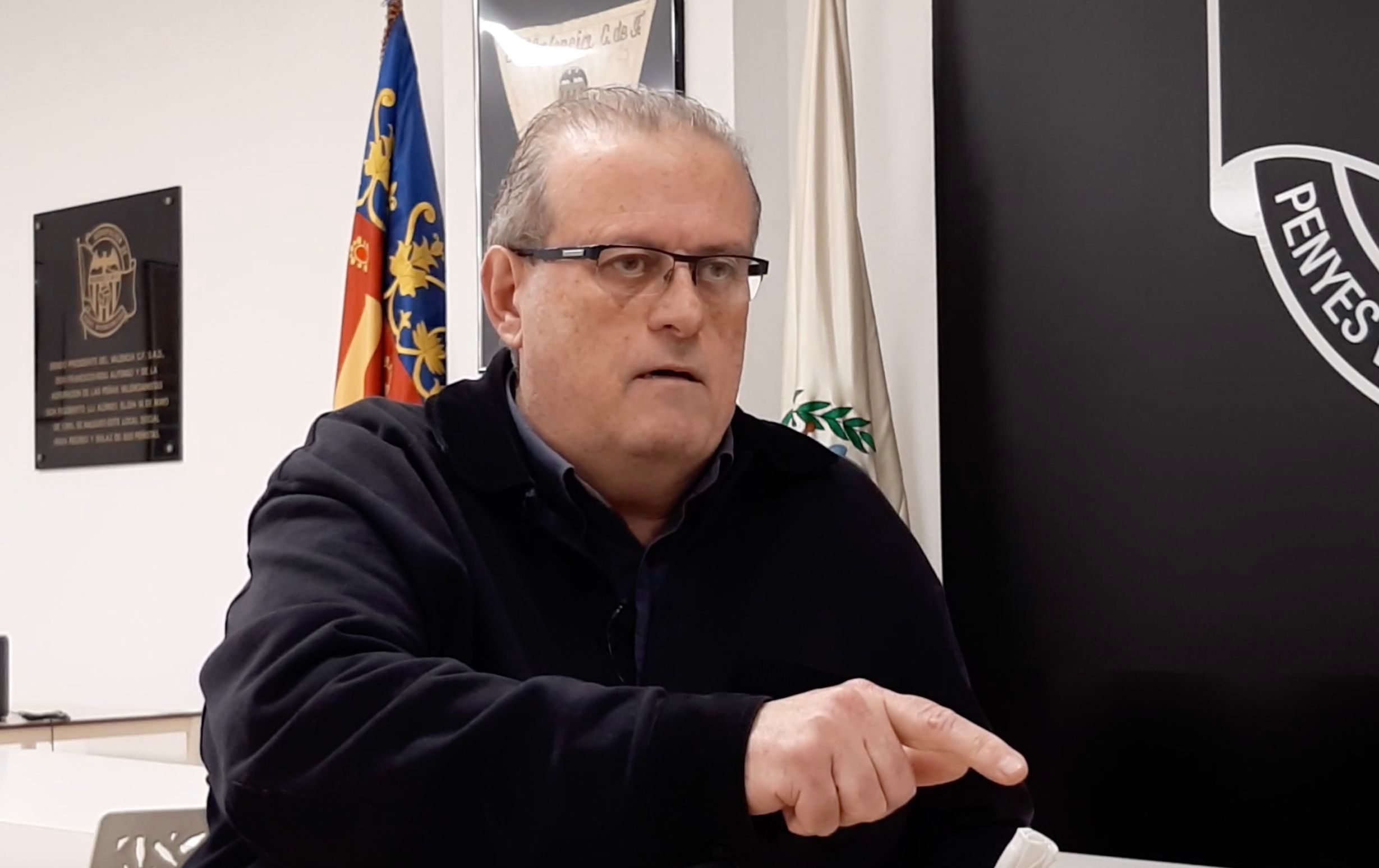 Fede Sagreras durante la entrevista.