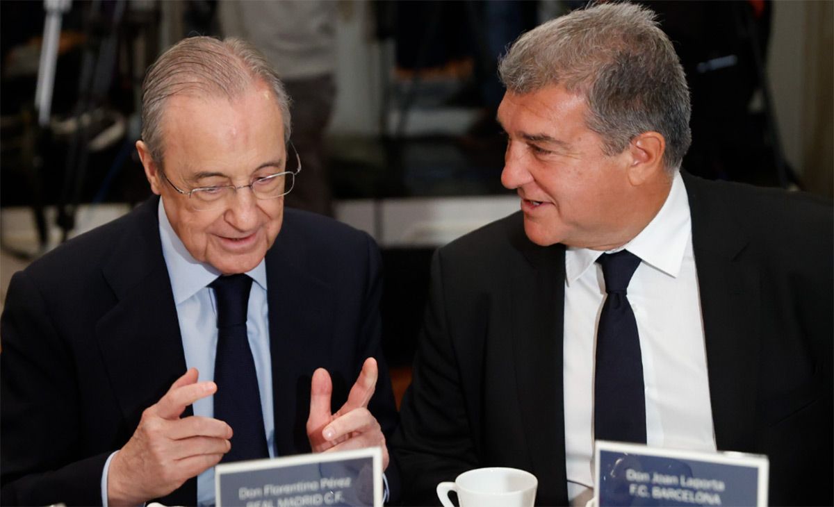  Florentino Pérez y Joan Laporta, en una imagen de archivo.