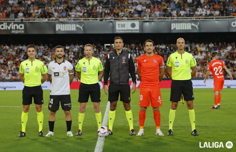 Gayá y Oyarzabal, capitales del Valencia y la Real Sociedad (Foto: LaLiga).