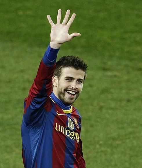 Gerard Piqué y la manita