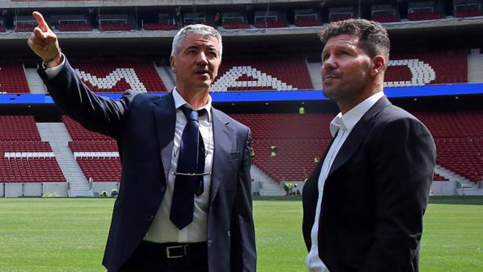  Gil Marín y Simeone, en el Metropolitano.