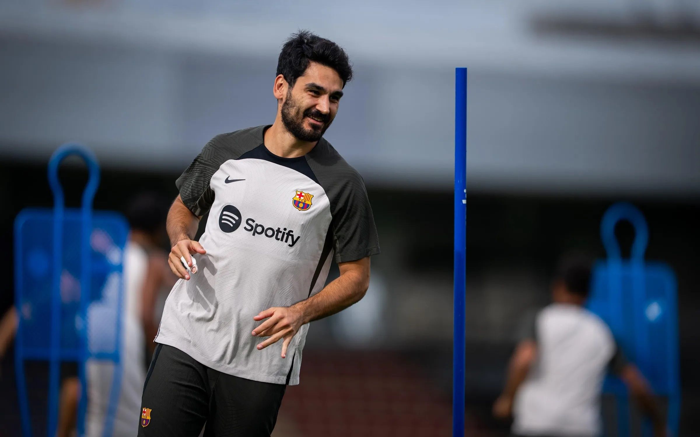  Gundogan, en una sesión del Barcelona.