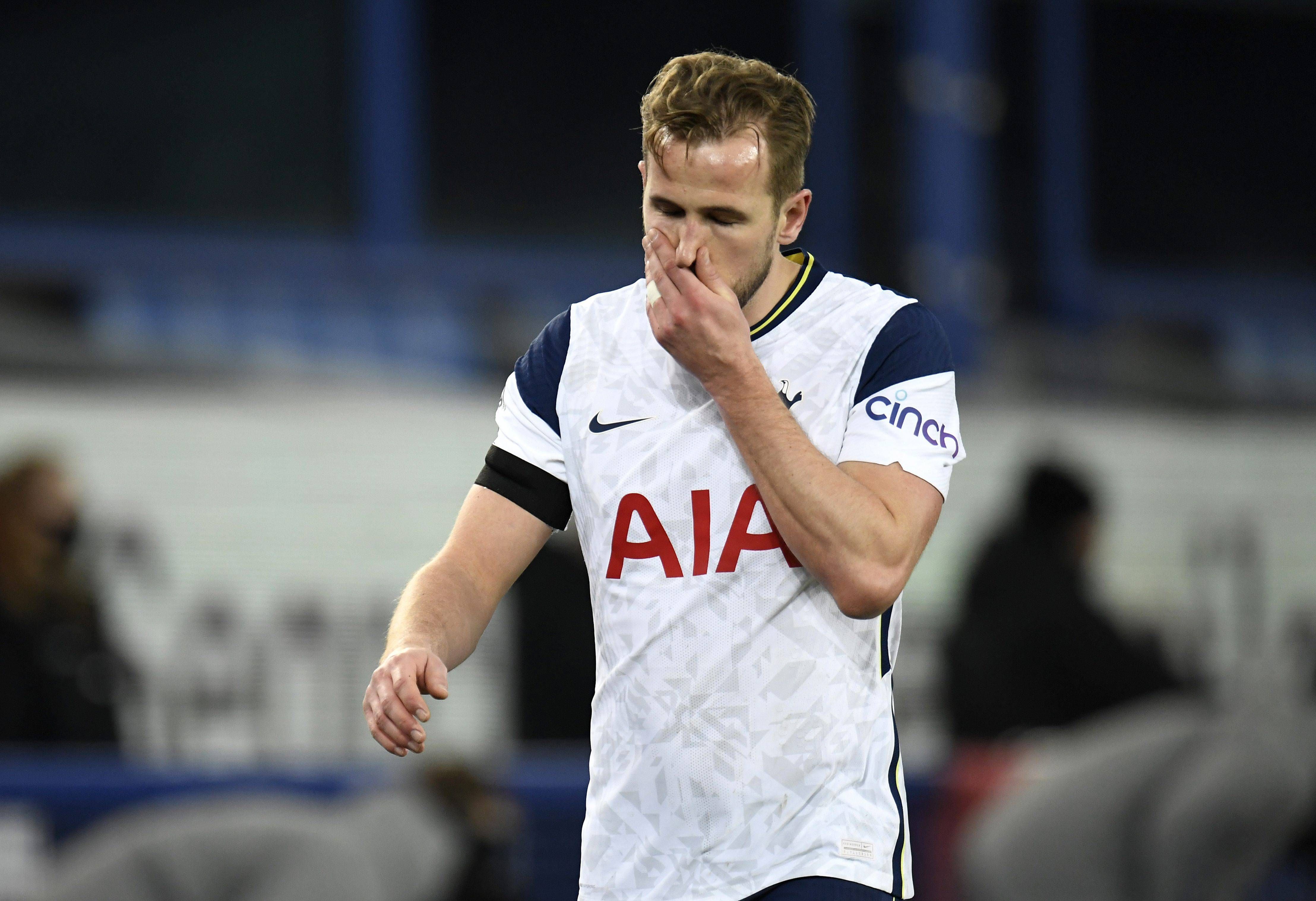  Harry Kane, en un partido con el Tottenham Hotspur.