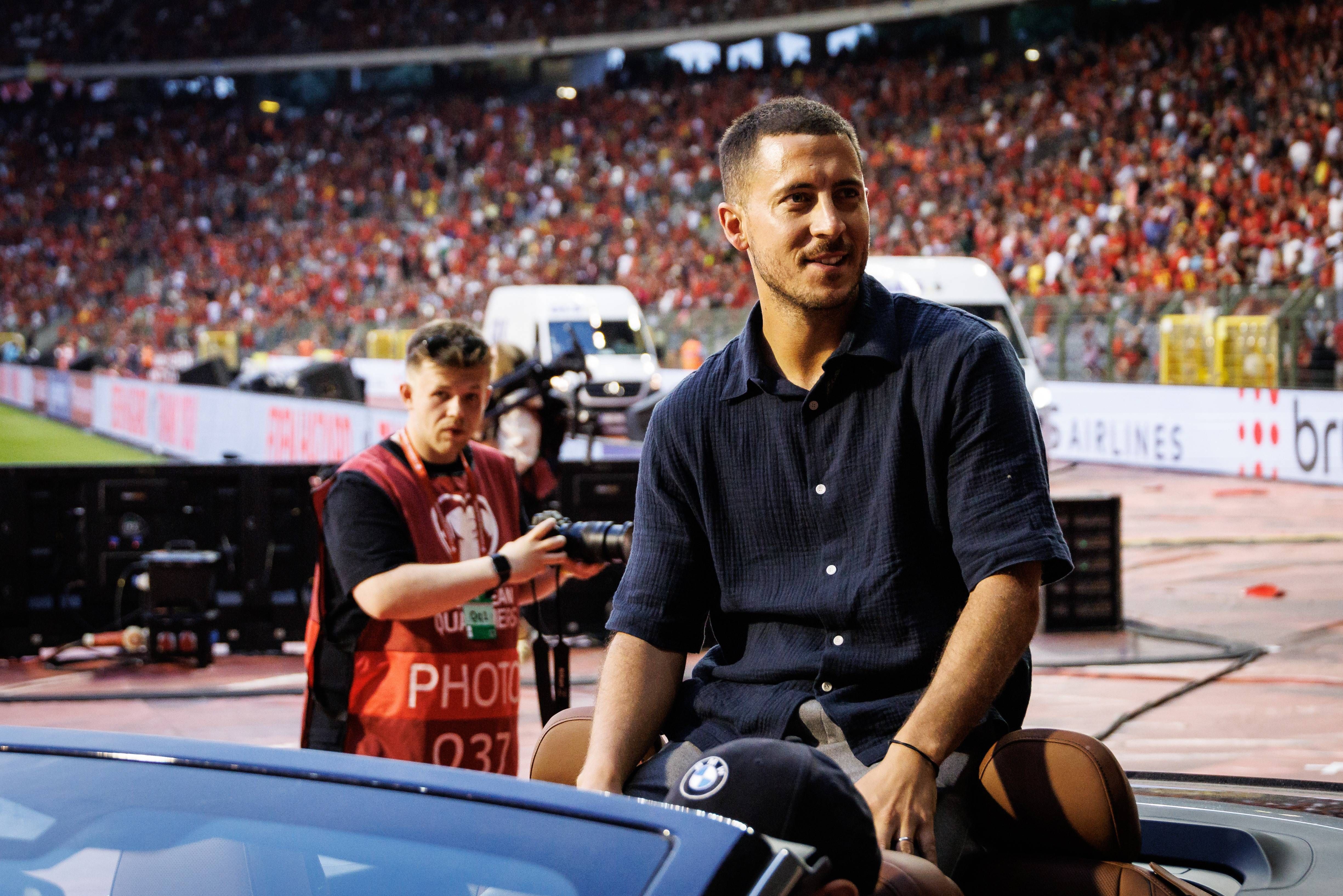  Eden Hazard, en un partido de Bélgica (FOTO: Cordón Press).