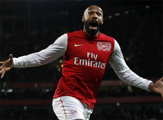  Henry anota con el Arsenal en su cesión de dos meses.