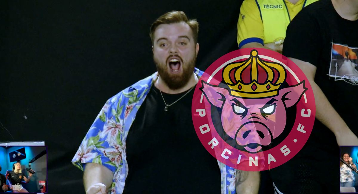 Ibai celebra la clasificación de Porcinas a la Final Four de Queens League