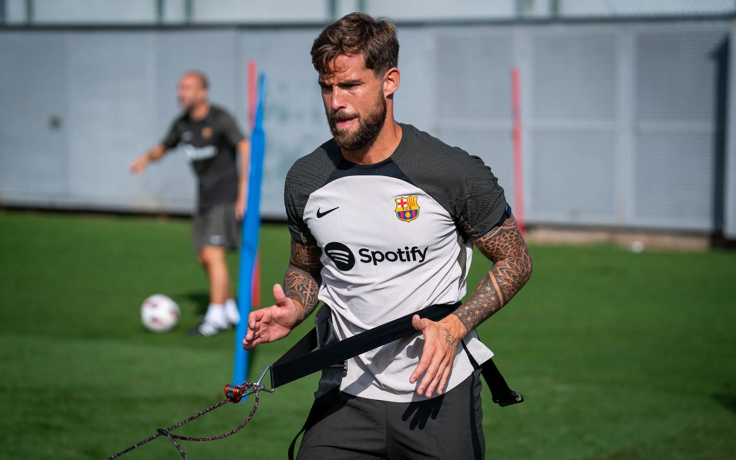  Iñigo Martínez, en una sesión del Barcelona.